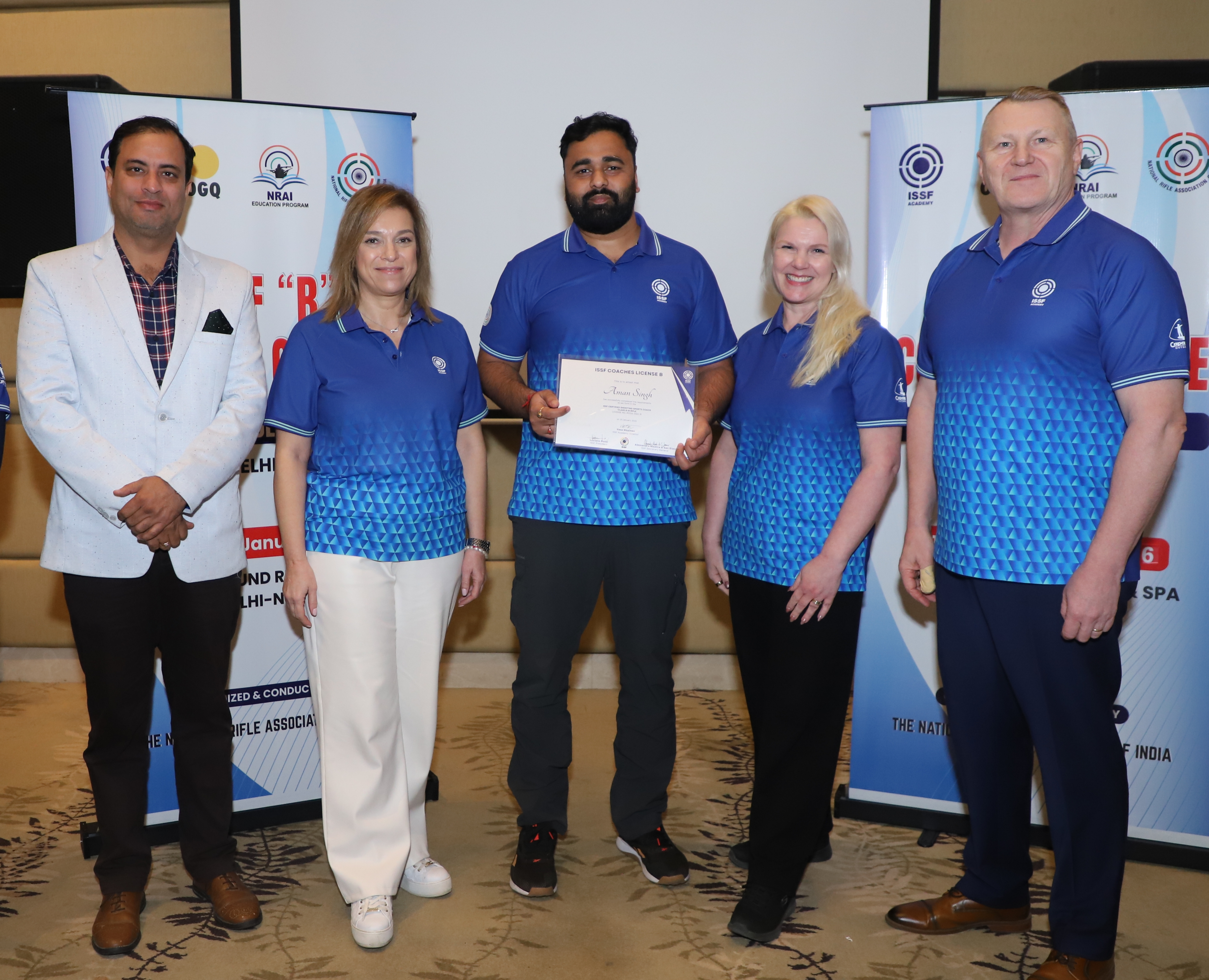 Aman becomes ISSF-Certified 'B' License Coach 